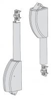 Вертикальные тяги Антипаника с комплектом защелок CISA 07063.61.0